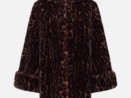 Bunny Faux Fur Coat in Leopard Online Hot Sale