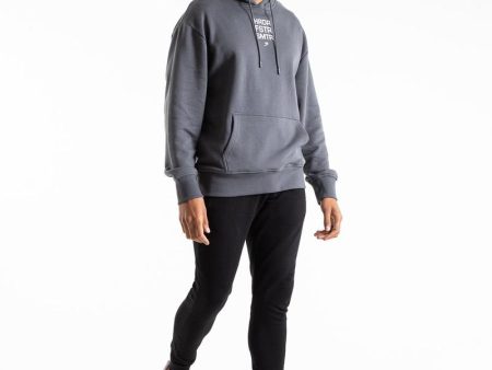 HRDR FSTR SMTR UNISEX HOODIE - CHARCOAL Online Sale